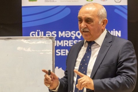 Güləş məşqçilərinin Ümumrespublika seminarına yekun vurulub - FOTO