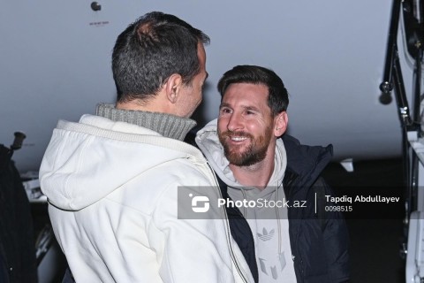 Lionel Messi and Inter Miami stars arrive in Baku - PHOTO & VIDEO