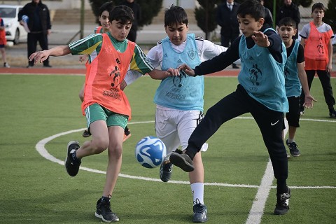 Sumqayıtda minifutbol turniri keçirilib - FOTO