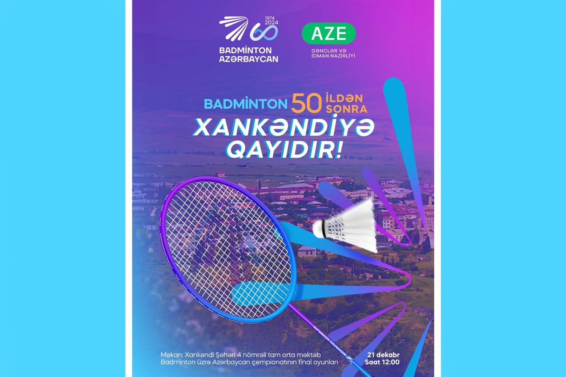 Azərbaycan idmanında tarixi hadisə: Badminton çempionatı Xankəndidə