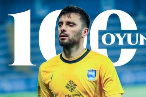 “Zirə”nin qapıçısı çempionatda 100-cü oyununu keçirib