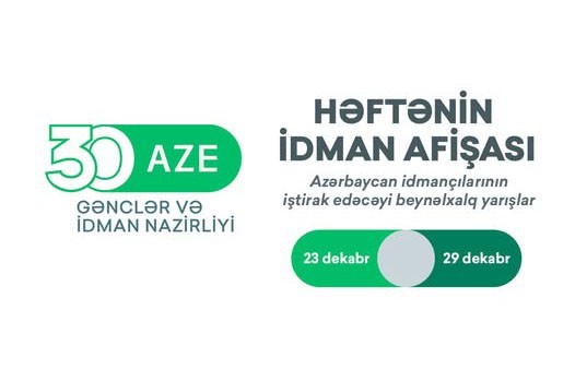 Beynəlxalq yarışlar üzrə HƏFTƏNİN İDMAN AFİŞASI