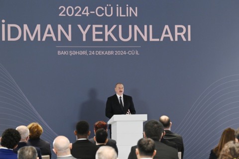 Prezident ilin idman yekunlarına həsr olunan mərasimdə iştirak edib - YENİLƏNİB - FOTO