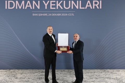 Prezident ilin idman yekunlarına həsr olunan mərasimdə iştirak edib - YENİLƏNİB - FOTO