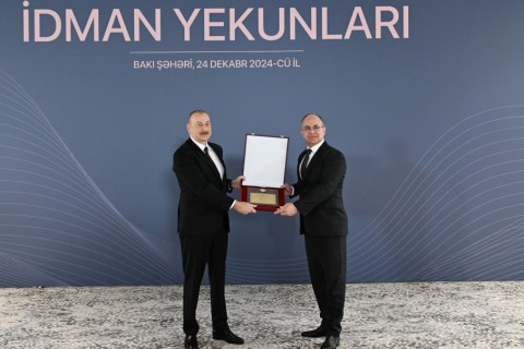 Prezident ilin idman yekunlarına həsr olunan mərasimdə iştirak edib - YENİLƏNİB - FOTO