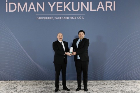 Prezident ilin idman yekunlarına həsr olunan mərasimdə iştirak edib - YENİLƏNİB - FOTO