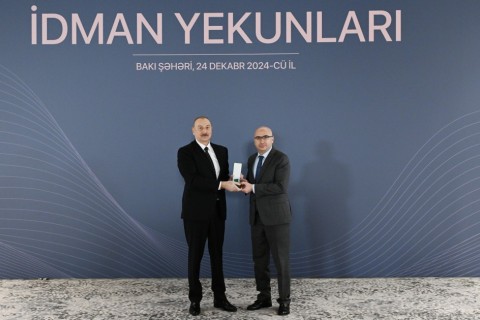 Prezident ilin idman yekunlarına həsr olunan mərasimdə iştirak edib - YENİLƏNİB - FOTO