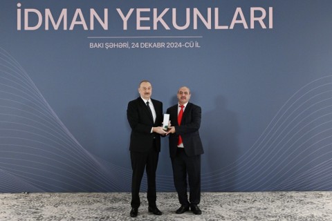 Prezident ilin idman yekunlarına həsr olunan mərasimdə iştirak edib - YENİLƏNİB - FOTO