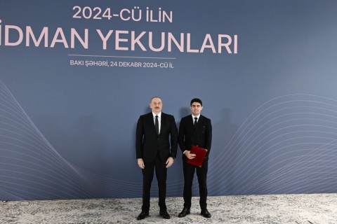 Prezident ilin idman yekunlarına həsr olunan mərasimdə iştirak edib - YENİLƏNİB - FOTO