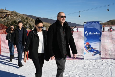 Prezident Şahdağ Turizm Kompleksindəki “Xizək klubu” binasının tikintisi ilə tanış olub - FOTO