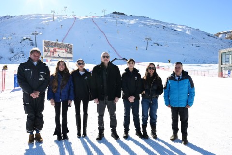 Prezident Şahdağ Turizm Kompleksindəki “Xizək klubu” binasının tikintisi ilə tanış olub - FOTO