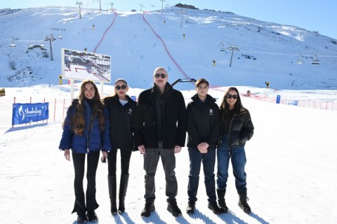 Prezident Şahdağ Turizm Kompleksindəki “Xizək klubu” binasının tikintisi ilə tanış olub - FOTO