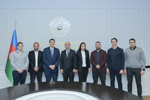 Azərbaycan Basketbol Federasiyası və FİBA Çempionlar Liqası rəsmiləri arasında görüş - FOTO