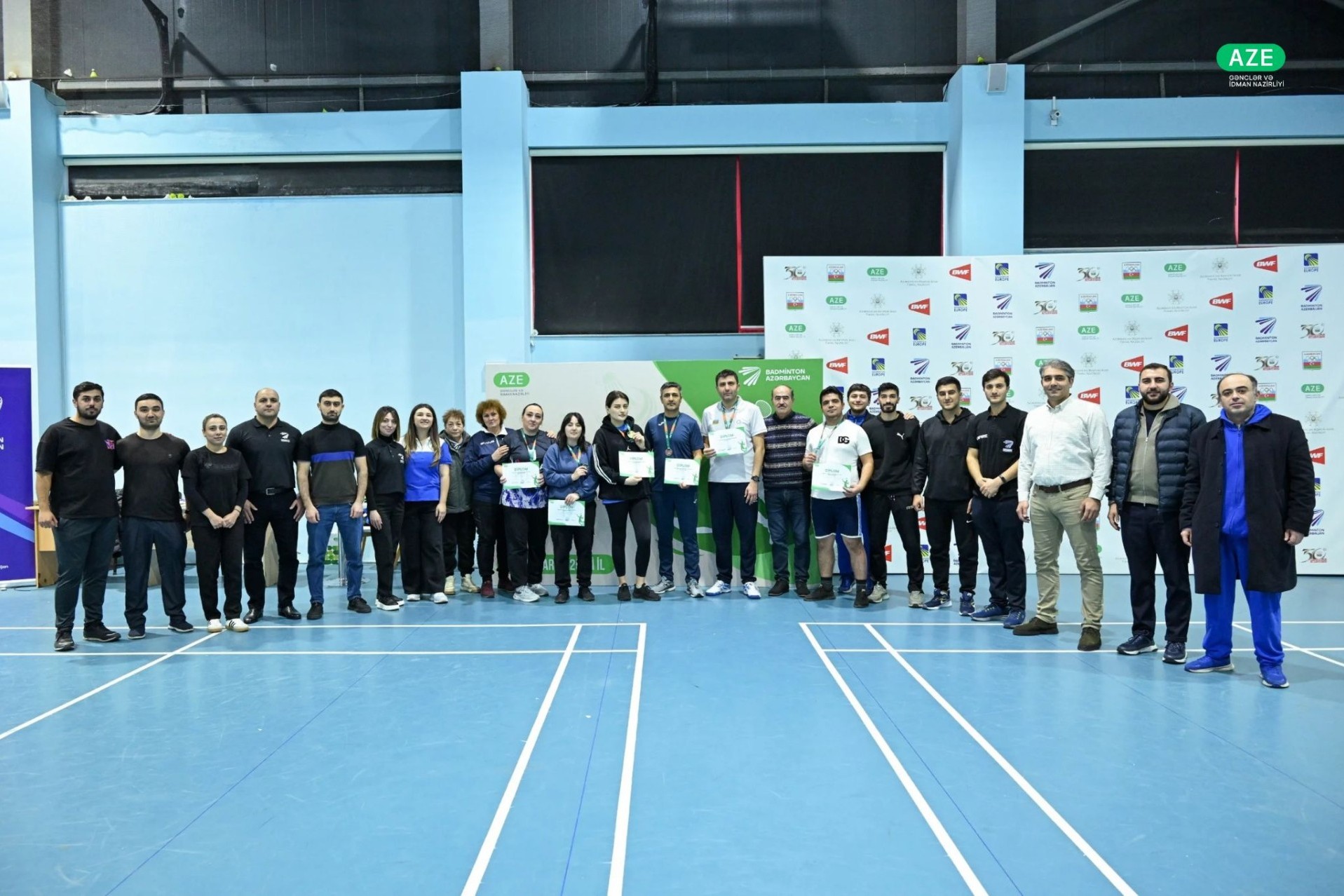 Dövlət qurumları arasında keçirilən badminton yarışının qalibləri - FOTO