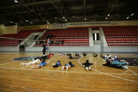 Head coach of the national teams met with young volleyball players in Ganja - PHOTO