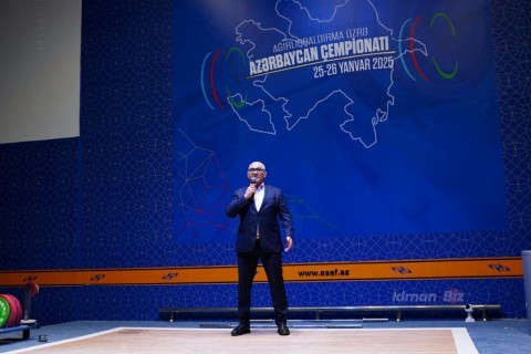 Azerbaijan Weightlifting Championship Opening Ceremony Held - PHOTO