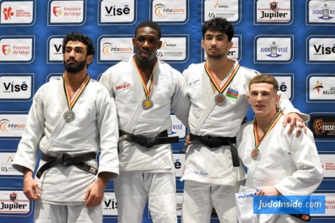 Azerbaijani judokas claim four medals in Belgium - PHOTO