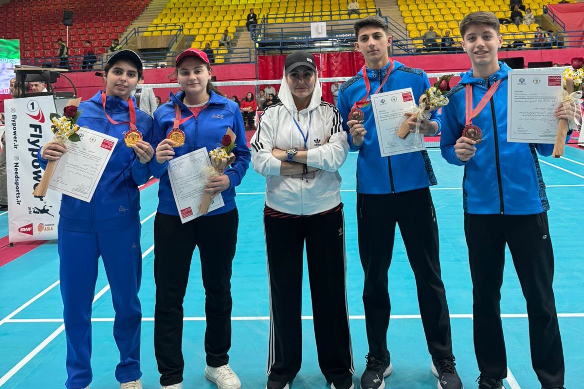 Azerbaijani badminton players win two medals in Iran - PHOTO