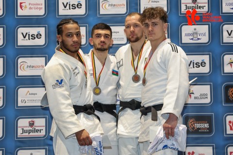 Azerbaijan's judo team clinches six medals at Belgian Open, finishing second