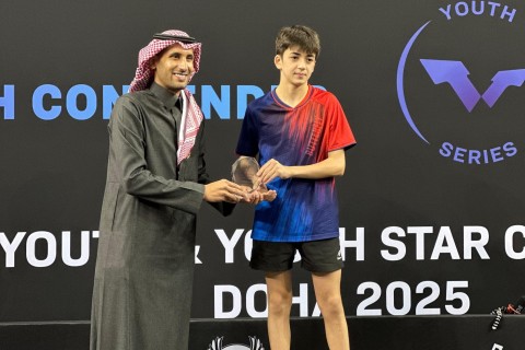 Azerbaijani table tennis player wins silver at WTT Youth Contender Doha 2025