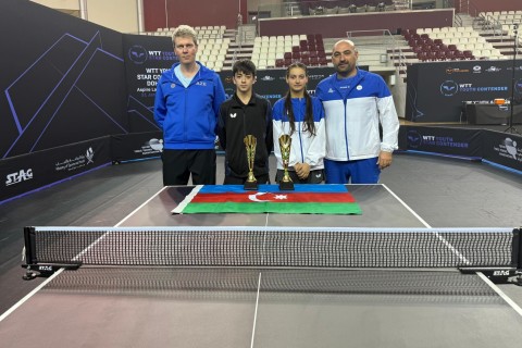 Bronze medal for Azerbaijani table tennis players in Doha - PHOTO