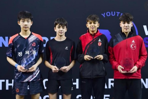 Azerbaijani table tennis players return from WTT Youth Star Contender Doha 2025 with 3 medals