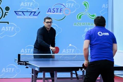 Dövlət qurumları arasında stolüstü tennis yarışının qalibləri - FOTO