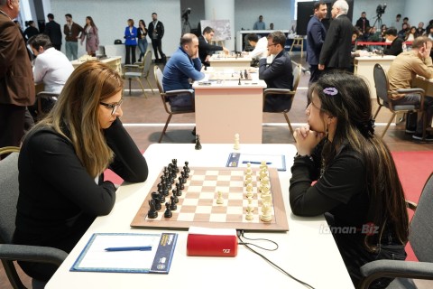 Favorites triumph, Turkan Mamedyarova defeated - PHOTO