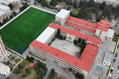 President Ilham Aliyev reviewed conditions at "Vatan" Sports Lyceum after reconstruction - PHOTO