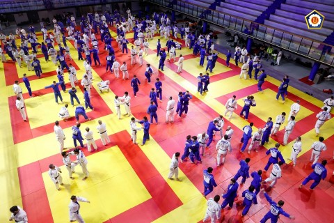 Azerbaijani judokas continue training in Paris - PHOTO