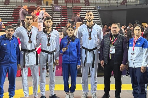 Azerbaijani taekwondo athletes win 3 more medals at Turkish Open