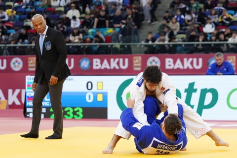 Grand Slam: 11 of Azerbaijani judokas take to the tatami - PHOTO