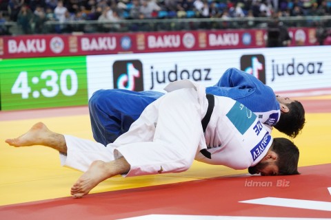 Grand Slam: 11 of Azerbaijani judokas take to the tatami - PHOTO