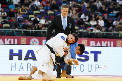 Grand Slam: 11 of Azerbaijani judokas take to the tatami - PHOTO