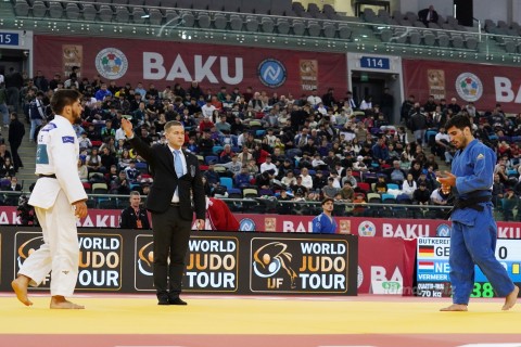 Grand Slam: 11 of Azerbaijani judokas take to the tatami - PHOTO