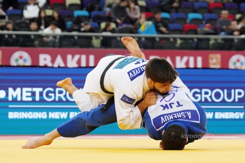 Grand Slam: 11 of Azerbaijani judokas take to the tatami - PHOTO