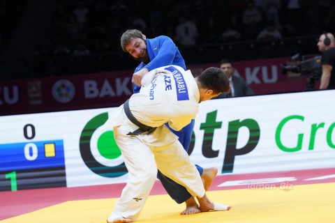 Grand Slam: 11 of Azerbaijani judokas take to the tatami - PHOTO