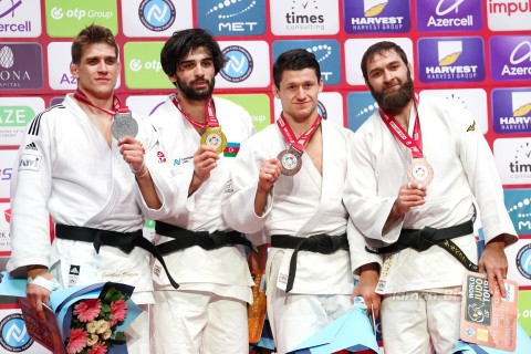 Grand Slam: 11 of Azerbaijani judokas take to the tatami - PHOTO