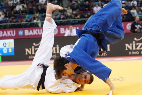 Grand Slam: 11 of Azerbaijani judokas take to the tatami - PHOTO