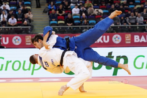 Grand Slam: 11 of Azerbaijani judokas take to the tatami - PHOTO