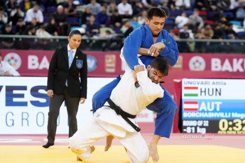 Grand Slam: 11 of Azerbaijani judokas take to the tatami - PHOTO