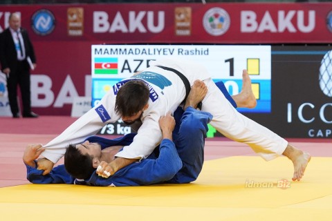 Grand Slam: 11 of Azerbaijani judokas take to the tatami - PHOTO