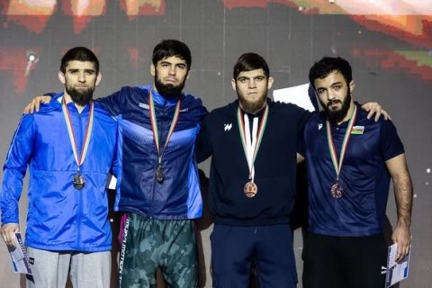 Azerbaijan's freestyle wrestlers claim three medals in Minsk - PHOTO