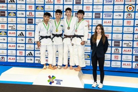 Six medals for Azerbaijani judokas on the opening day of the European Cup - PHOTO