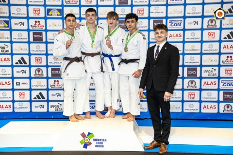 Six medals for Azerbaijani judokas on the opening day of the European Cup - PHOTO