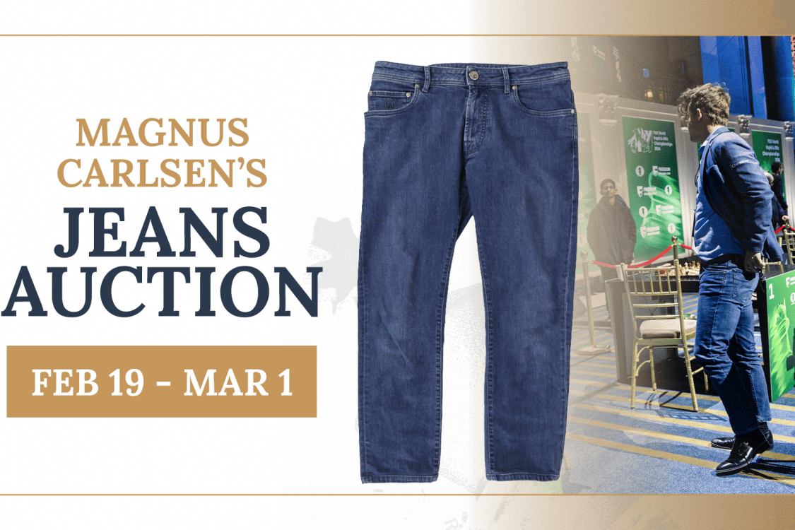 Magnus Carlsen’s ‘forbidden jeans’ up for auction