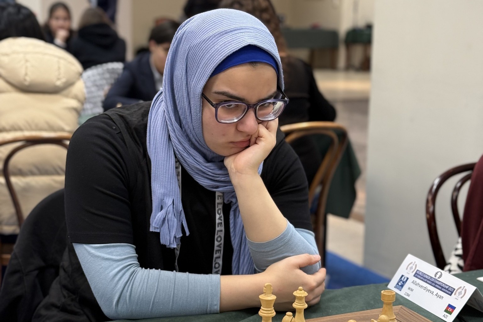 Ayan Allahverdiyeva among leaders at FIDE World U20 Championship