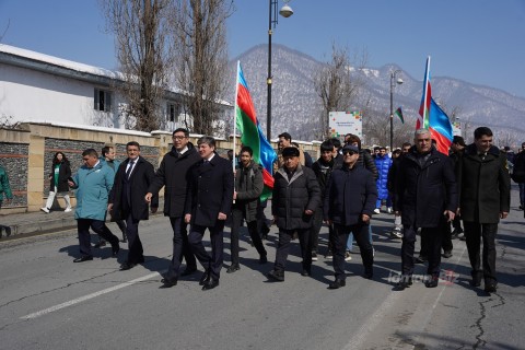 Qəbələdə 5 Mart - Bədən Tərbiyəsi və İdman Günü münasibəti ilə parad keçirilib - YENİLƏNİB - FOTO - VİDEO