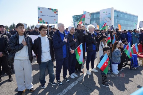 Qəbələdə 5 Mart - Bədən Tərbiyəsi və İdman Günü münasibəti ilə parad keçirilib - YENİLƏNİB - FOTO - VİDEO