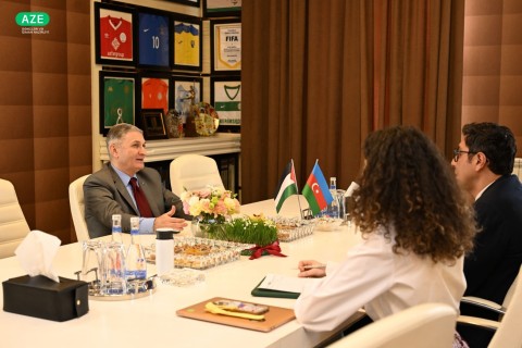 Farid Gayibov meets with Palestinian ambassador - PHOTO